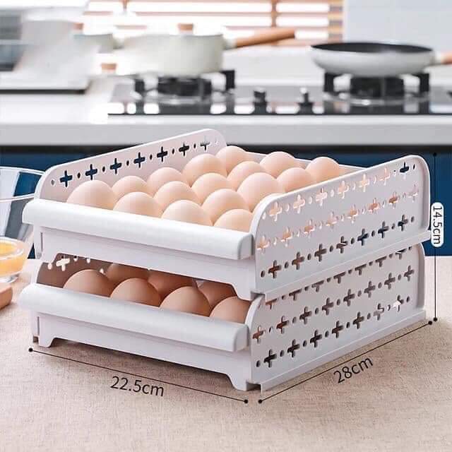 Stackable Layered Eggs Tray