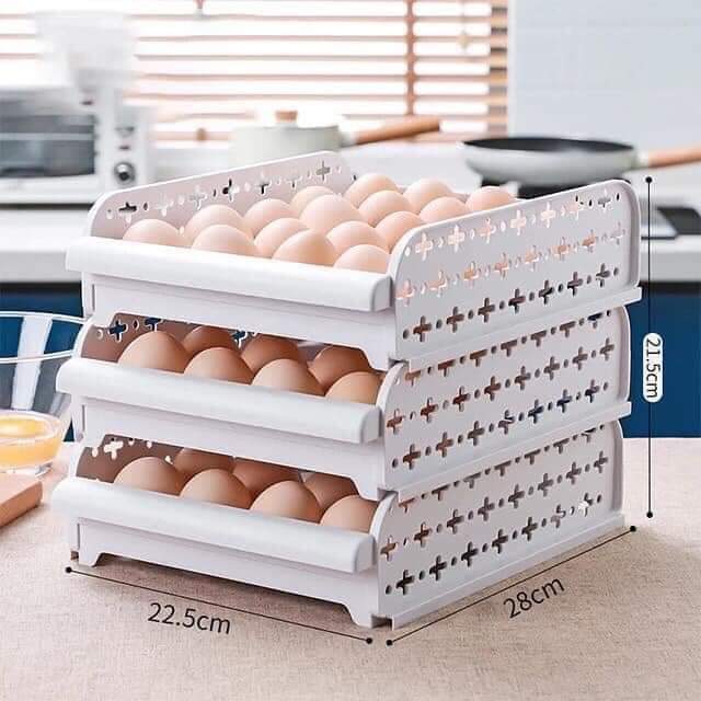 Stackable Layered Eggs Tray