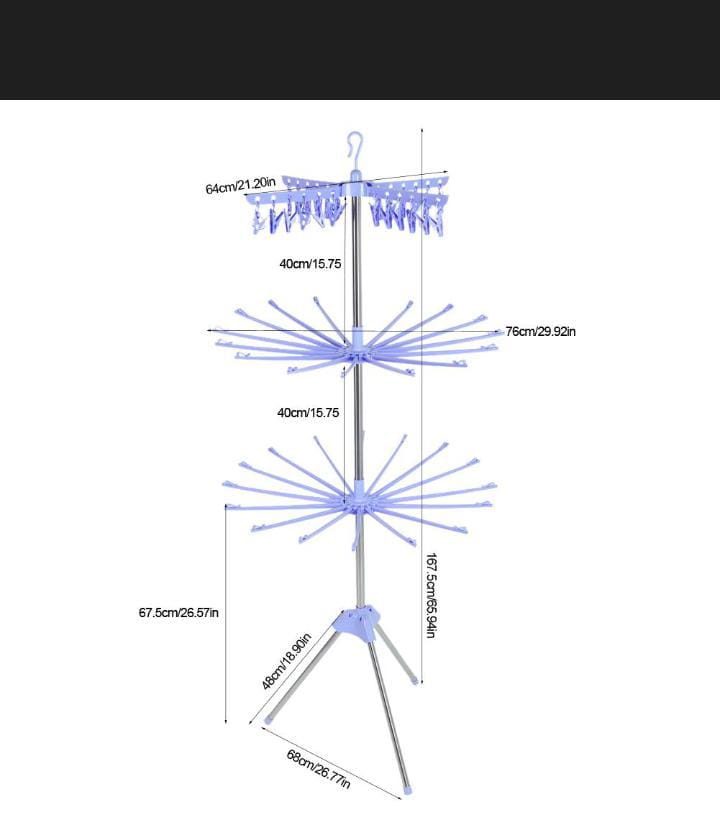 3 Tier Collapsible Drying Rack