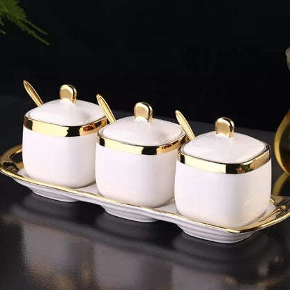 Sugar dish spice set