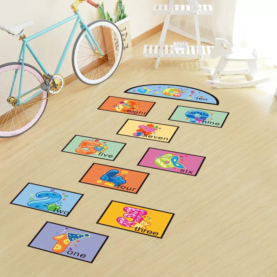 Children's Game Hopscotch Number Sticker