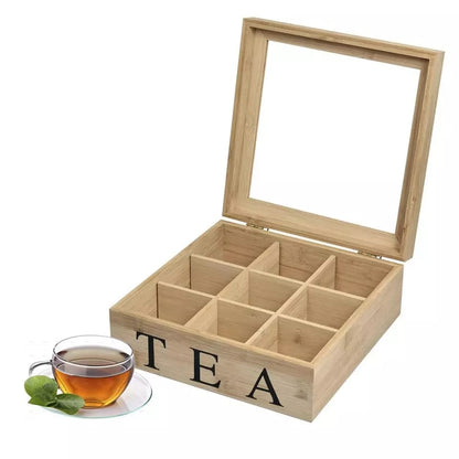 Bamboo Teabag Organizer