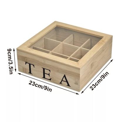 Bamboo Teabag Organizer