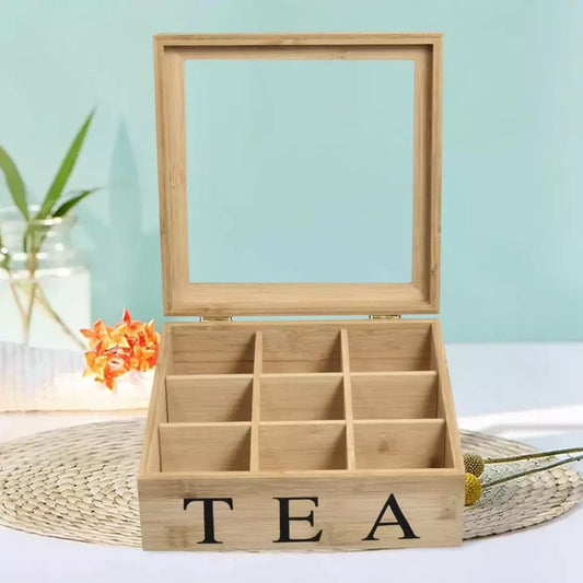 Bamboo Teabag Organizer