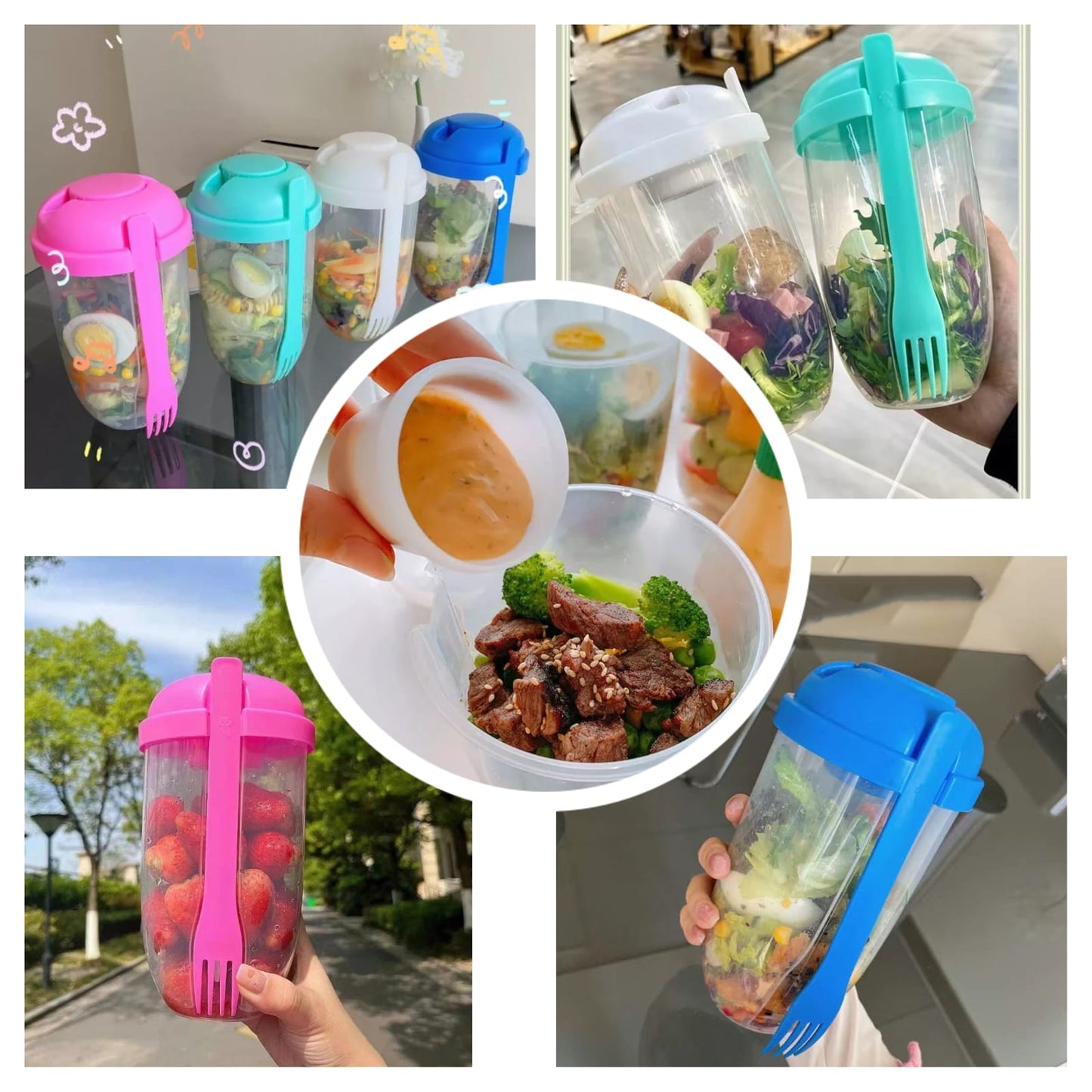 Portable Breakfast/Salad/Cereal Cup