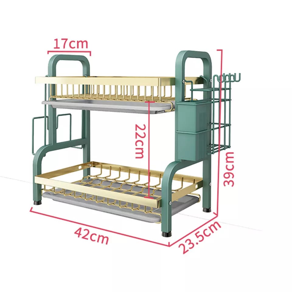 2 Tier Dish Drying Rack