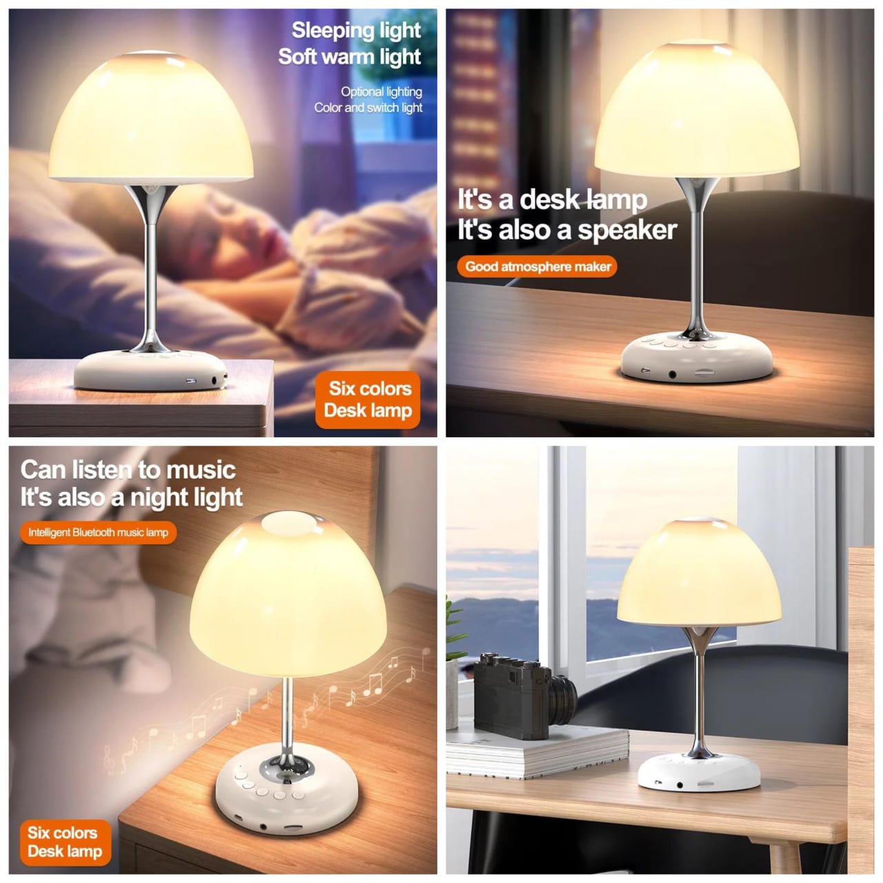 Mushroom Shaped Bedside Light