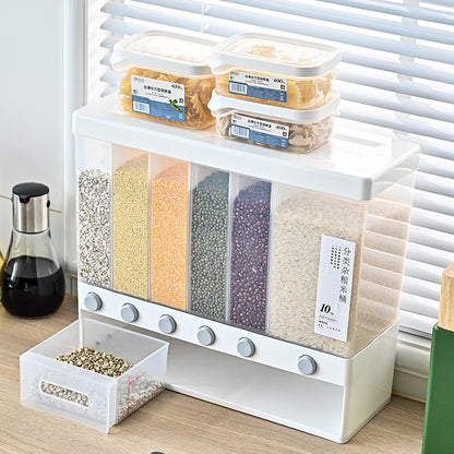 Partitioned 6 slot Cereal Dispenser