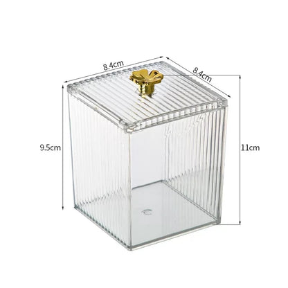 Transparent Acrylic Makeup/Cotton Pad Storage Box