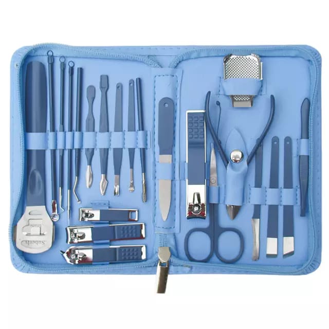 22Pc Manicure and Pedicure Nail Grooming Kit Set