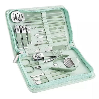 22Pc Manicure and Pedicure Nail Grooming Kit Set