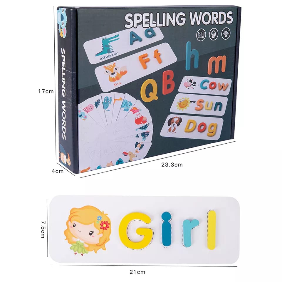 Wooden Spelling Word Puzzle