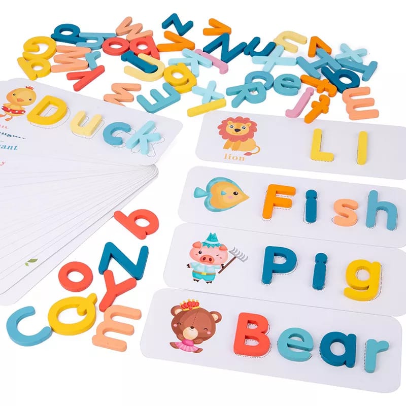 Wooden Spelling Word Puzzle