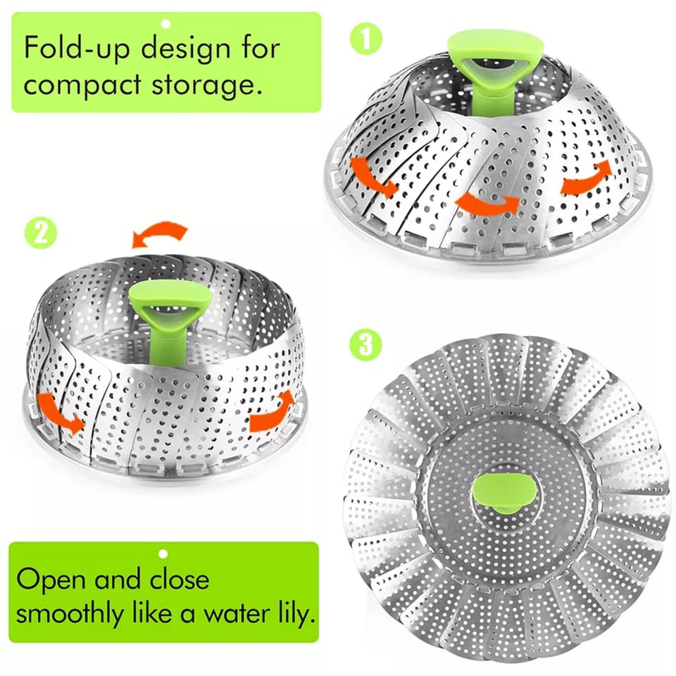 Stainless Steel Vegetable Steamer Basket