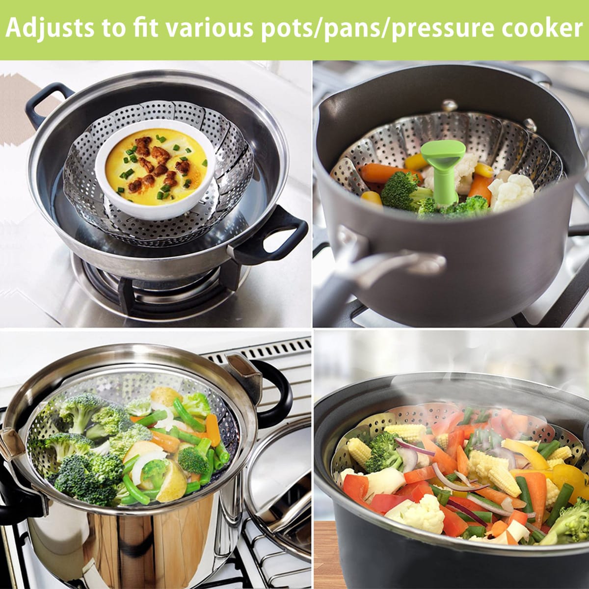 Stainless Steel Vegetable Steamer Basket