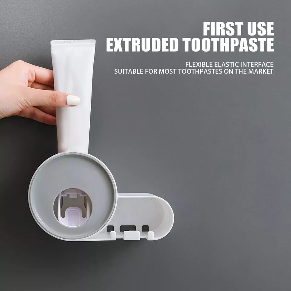 Toothpaste Dispenser/Toothbrush Holder