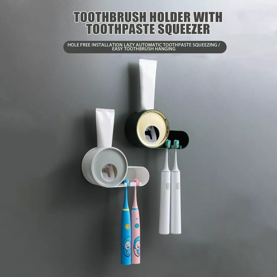 Toothpaste Dispenser/Toothbrush Holder