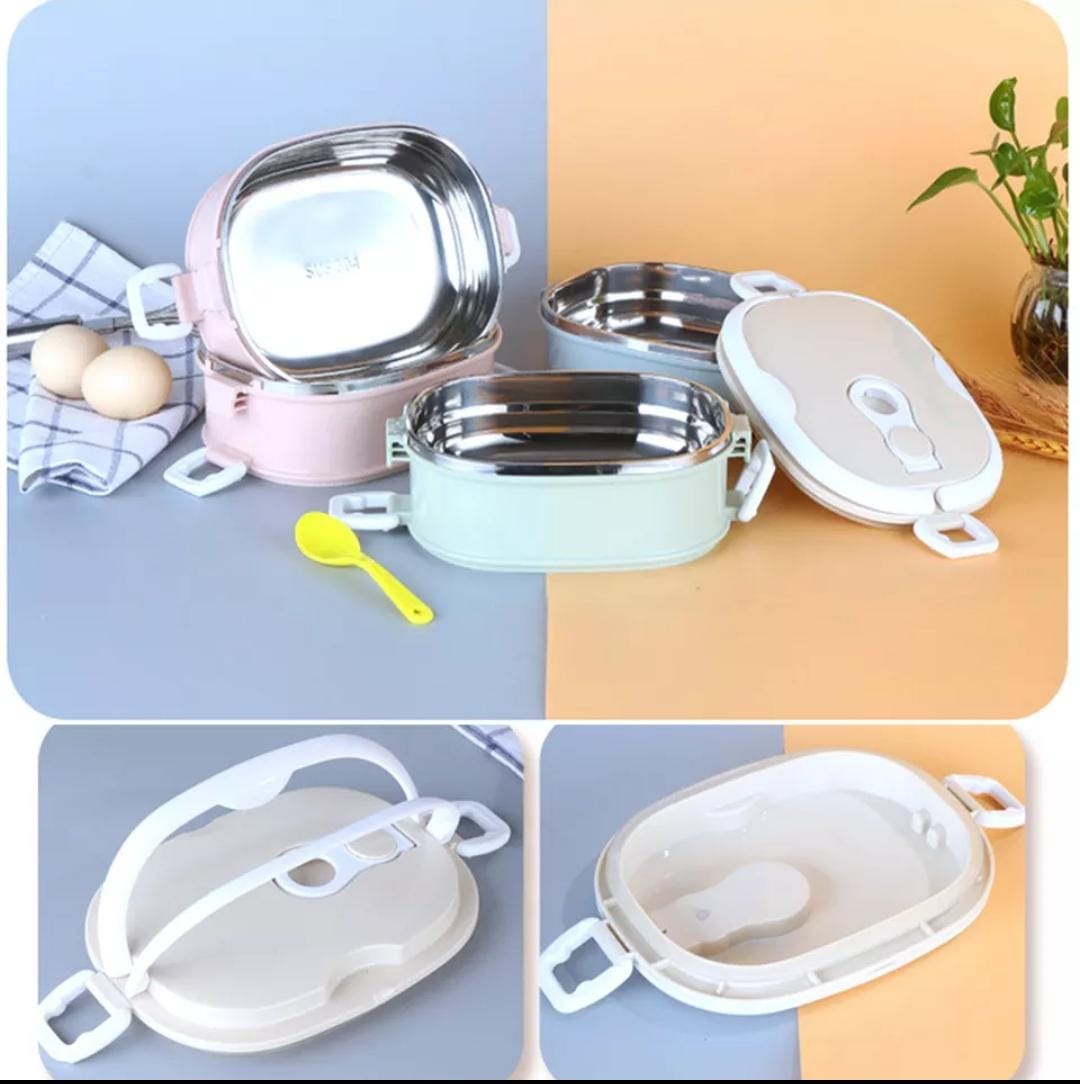 Single One Layer Stainless Steel Foods Storage Container