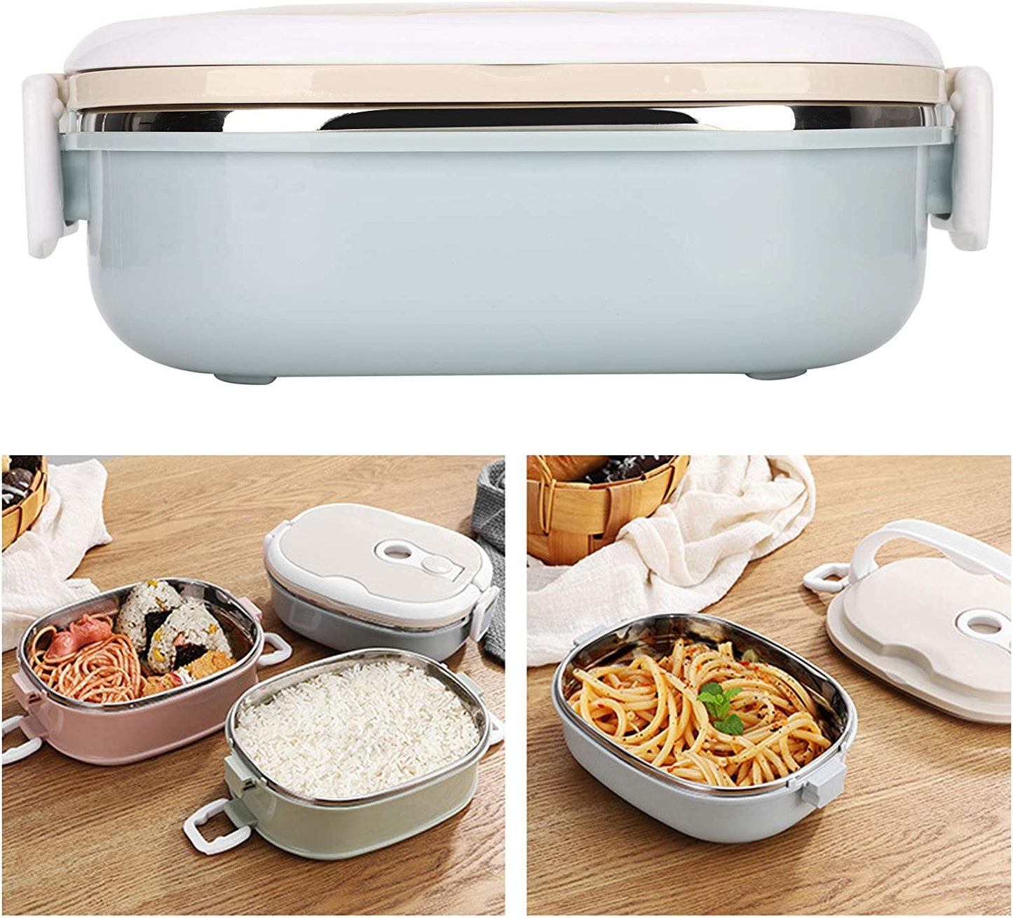 Single One Layer Stainless Steel Foods Storage Container