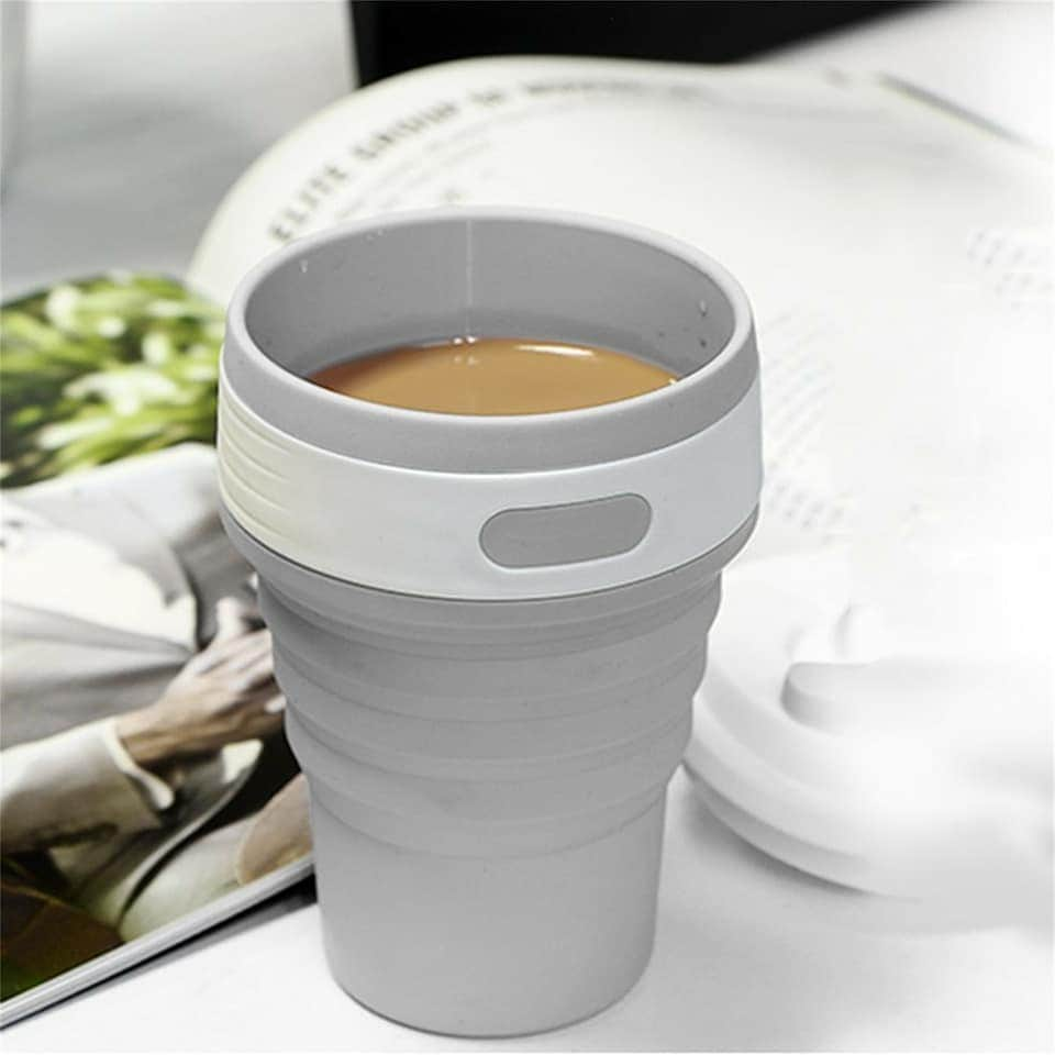 Folding portable silicon collapsible cup