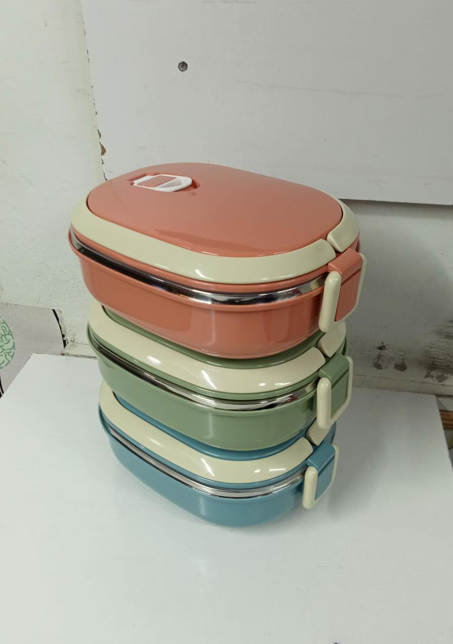 Single One Layer Stainless Steel Foods Storage Container