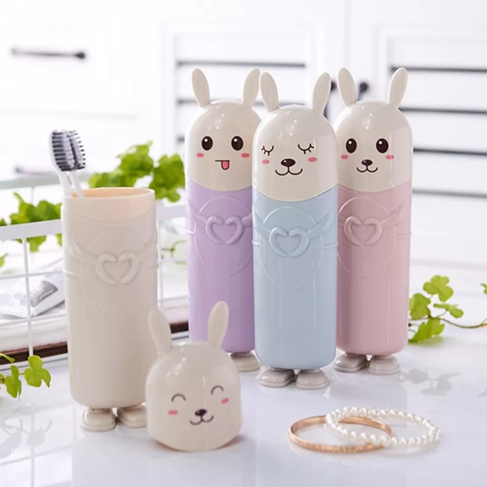 Rabbit Themed Toothbrush/Toothpaste Holder