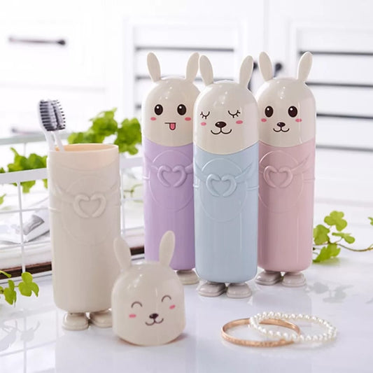 Rabbit Themed Toothbrush/Toothpaste Holder