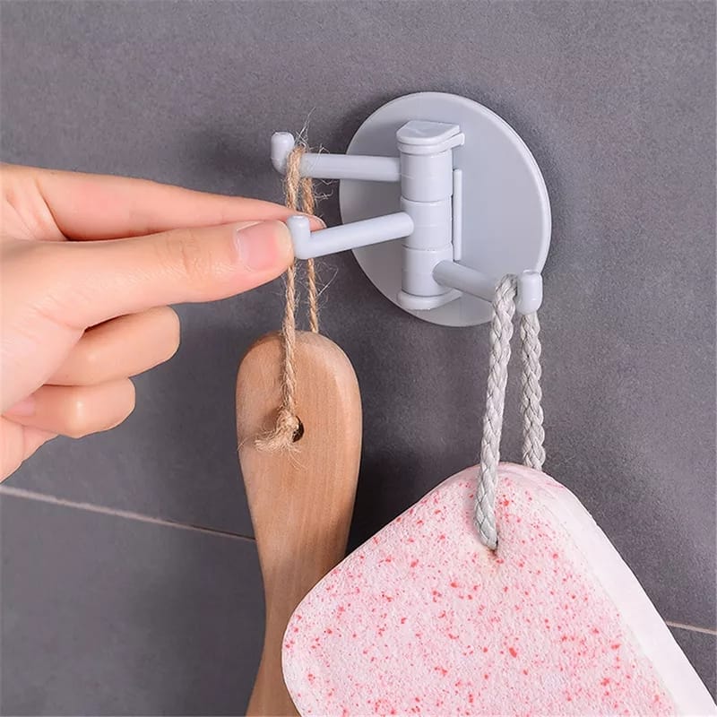 Self Adhesive Rotating 3 in 1 Hook