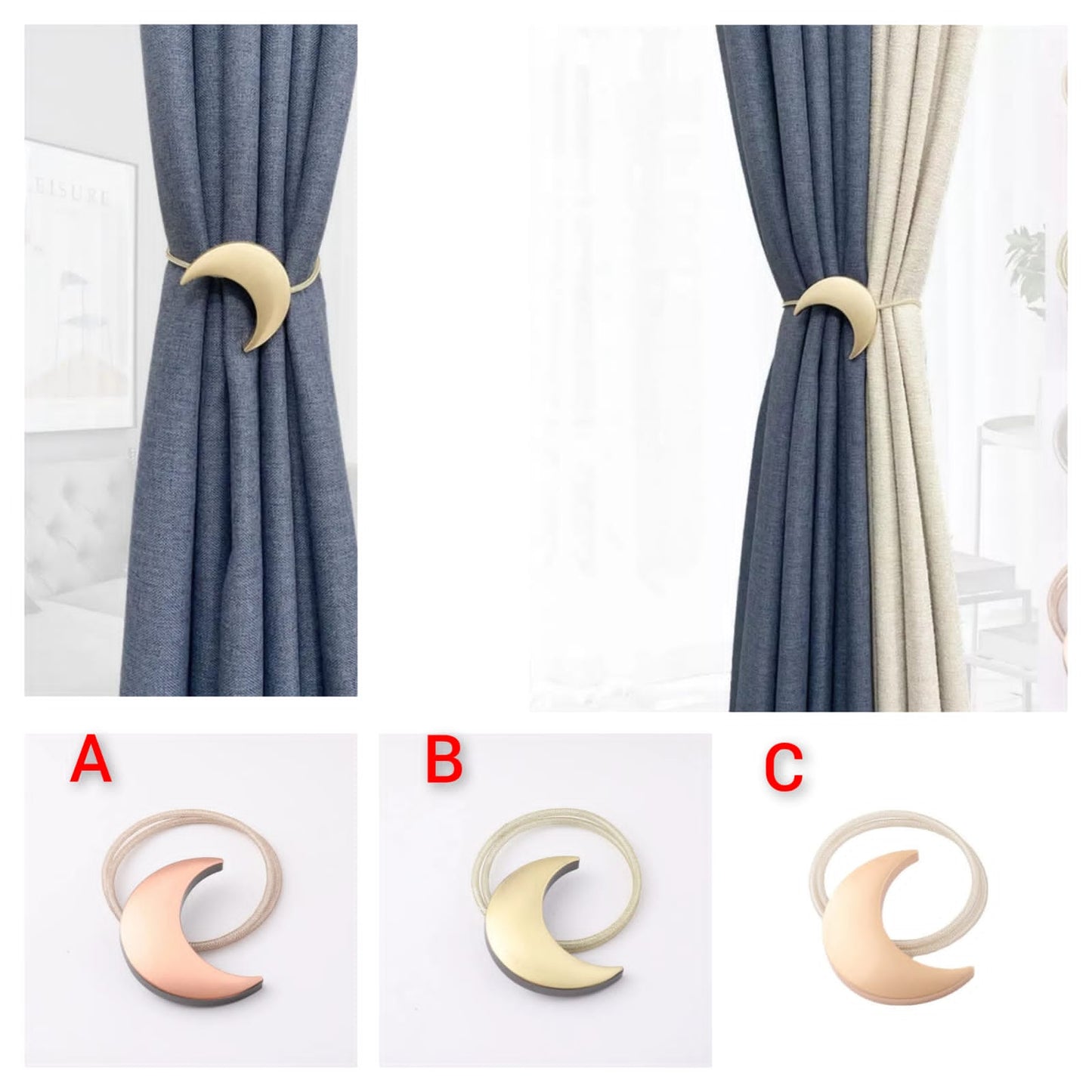 Metal Magnetic Curtain Clip Curtain Holders