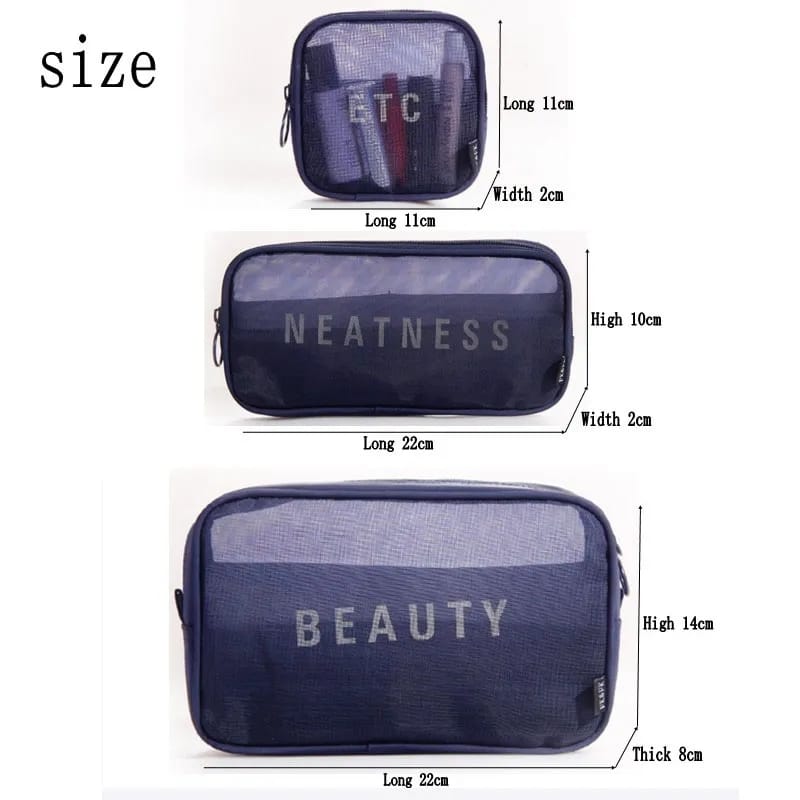 3Pcs Portable wash bags