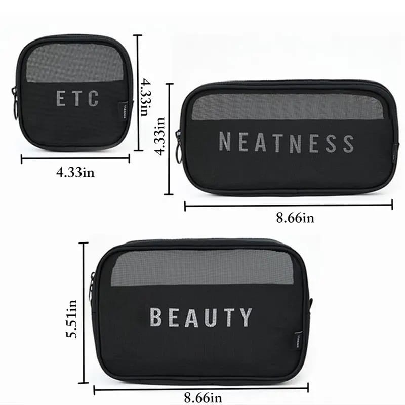 3Pcs Portable wash bags