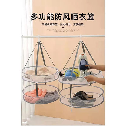 Clothes Drying Basket Hanging Net