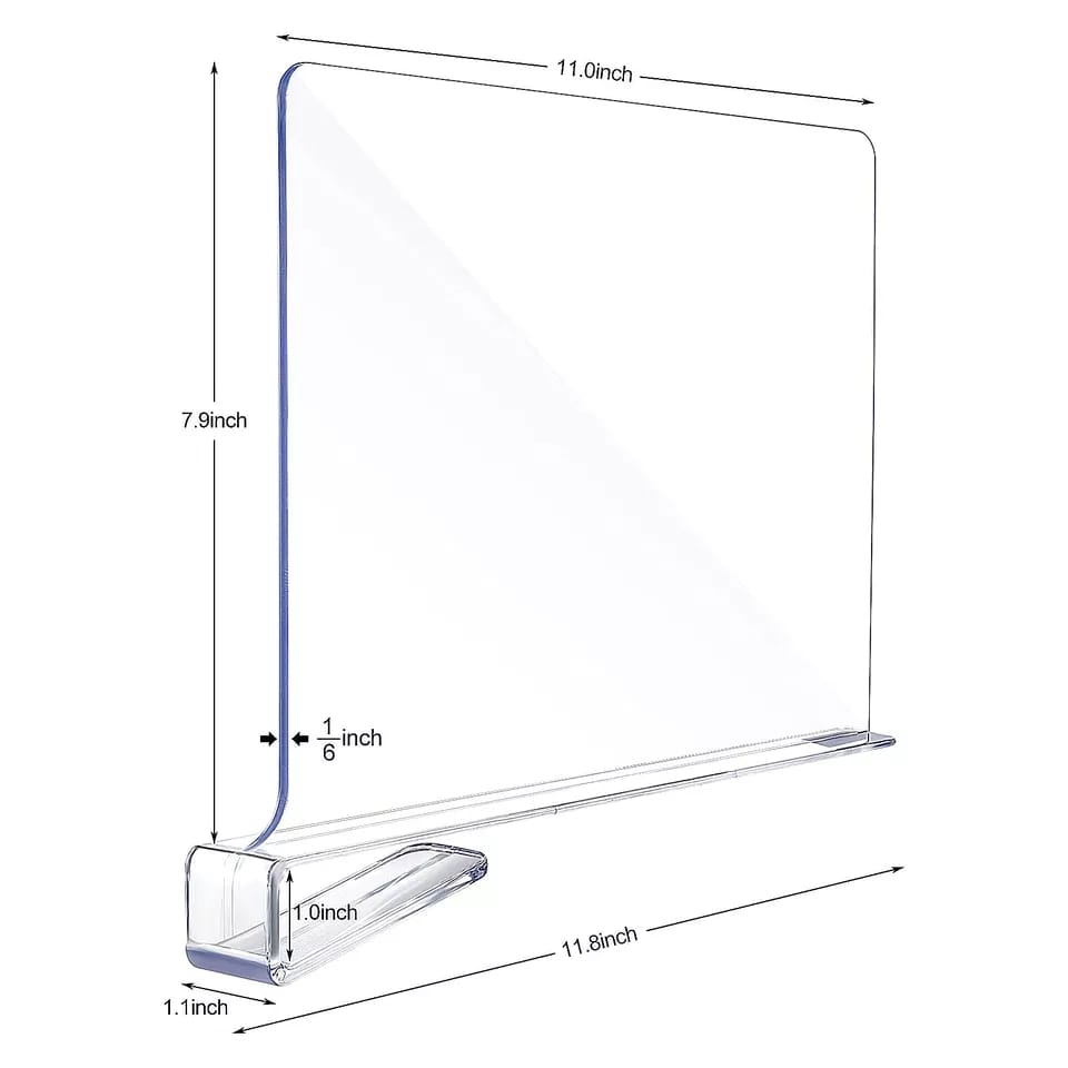 Acrylic Shelf Dividers