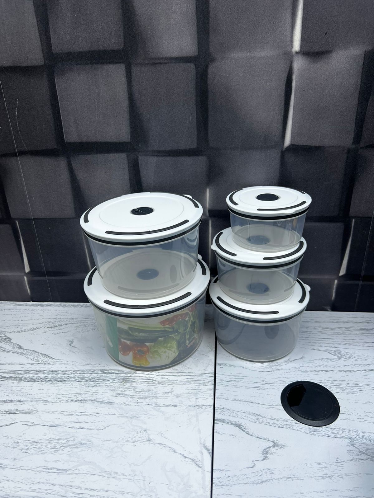 5 in 1 Round Storage Containers