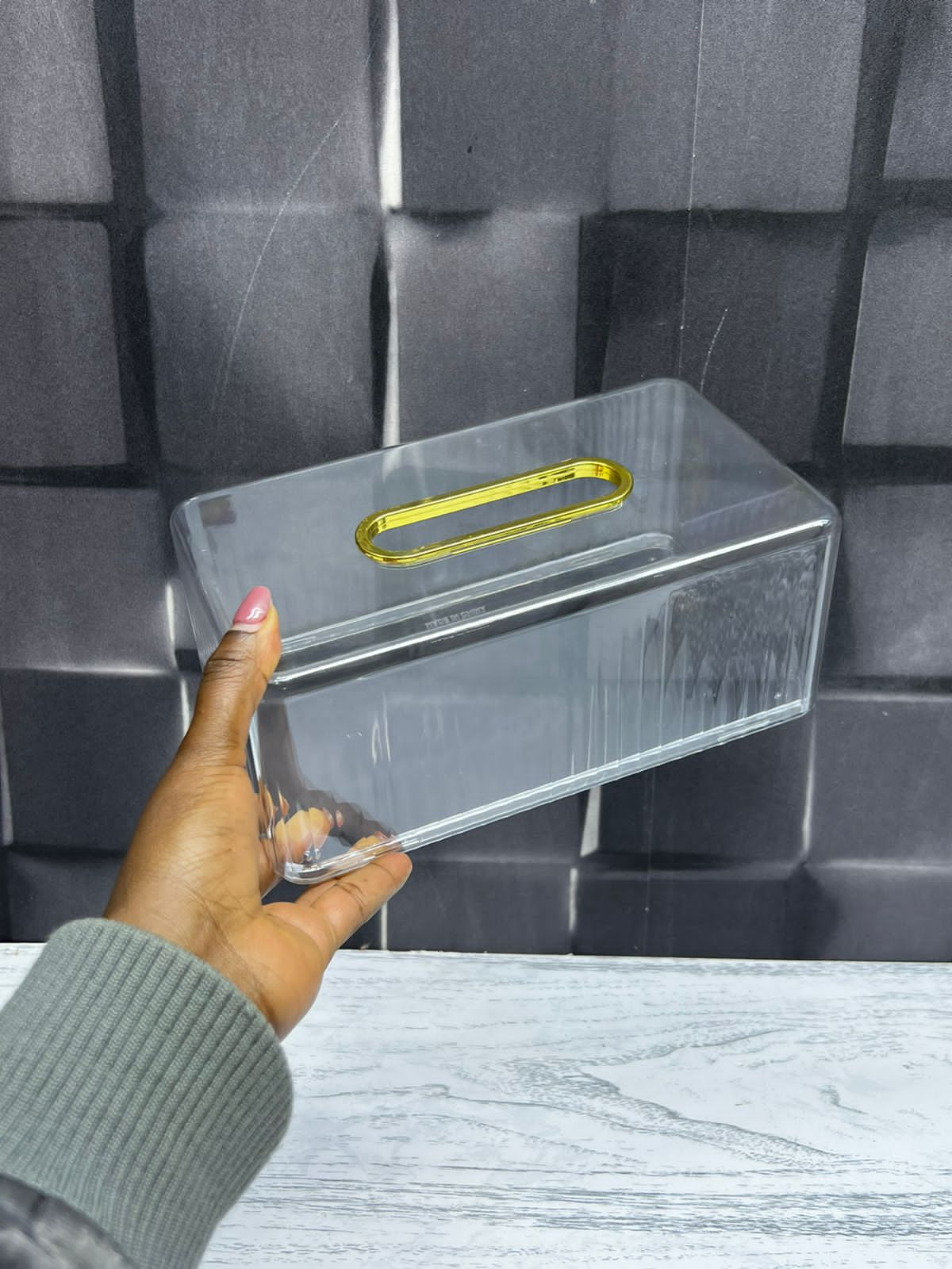 Nordic Transparent Acrylic Servitte/Napkin Holder