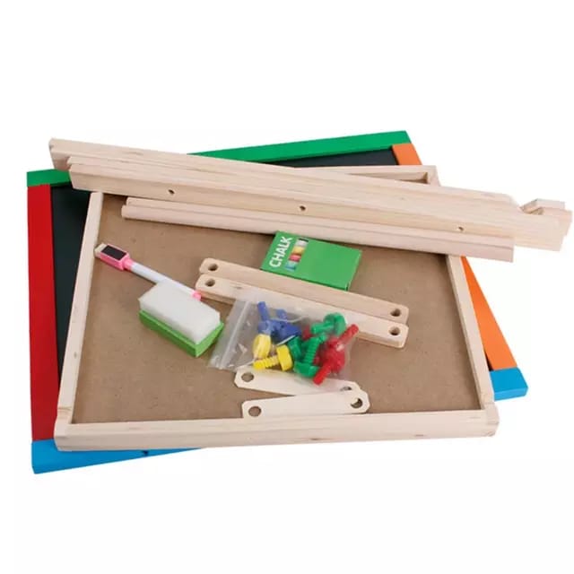 2 In 1 Double Side Woooden Drawing Board