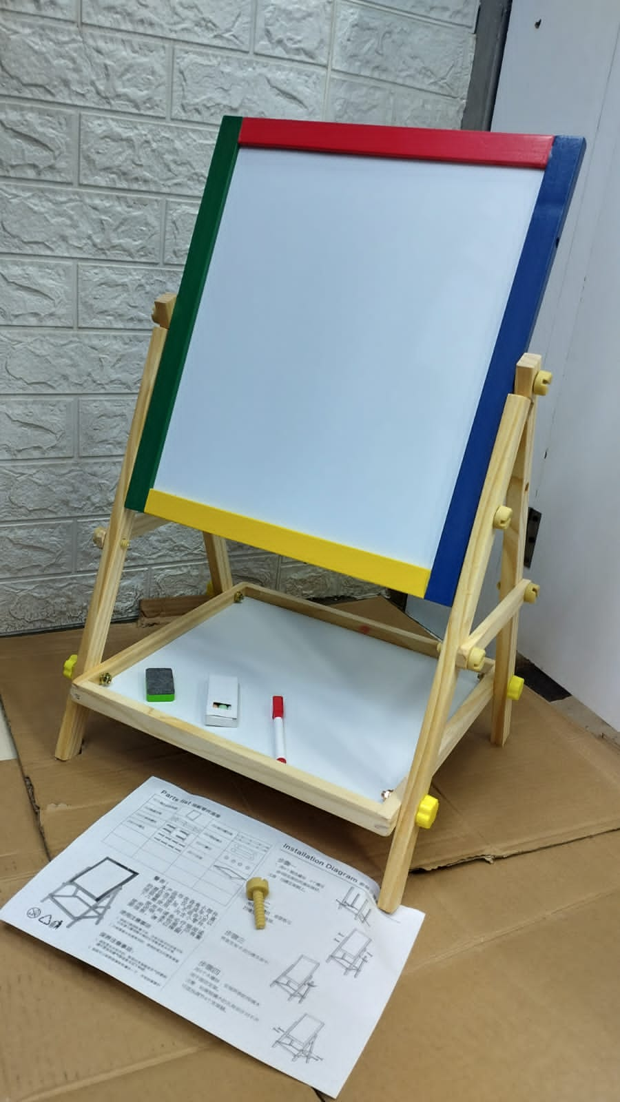 2 In 1 Double Side Woooden Drawing Board