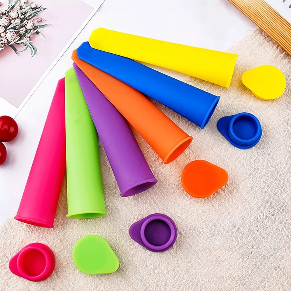 5Pcs Reusable Silicone Popsicle Ice Cream Maker