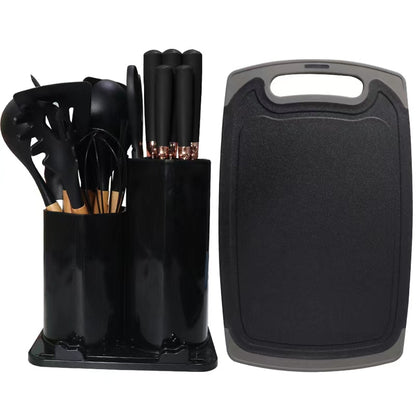 19pc Silicone Spoons and Knife Kitchenware Set
