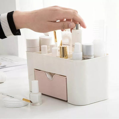 Mini Makeup Organizer Cream with Peach drawer BlackNov