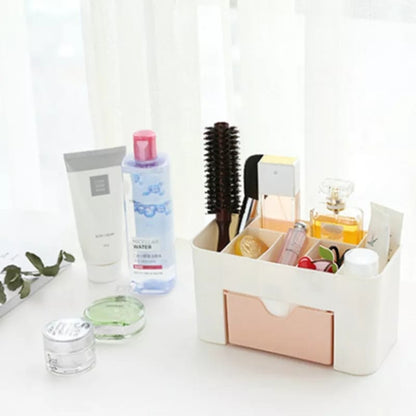 Mini Makeup Organizer Cream with Peach drawer BlackNov