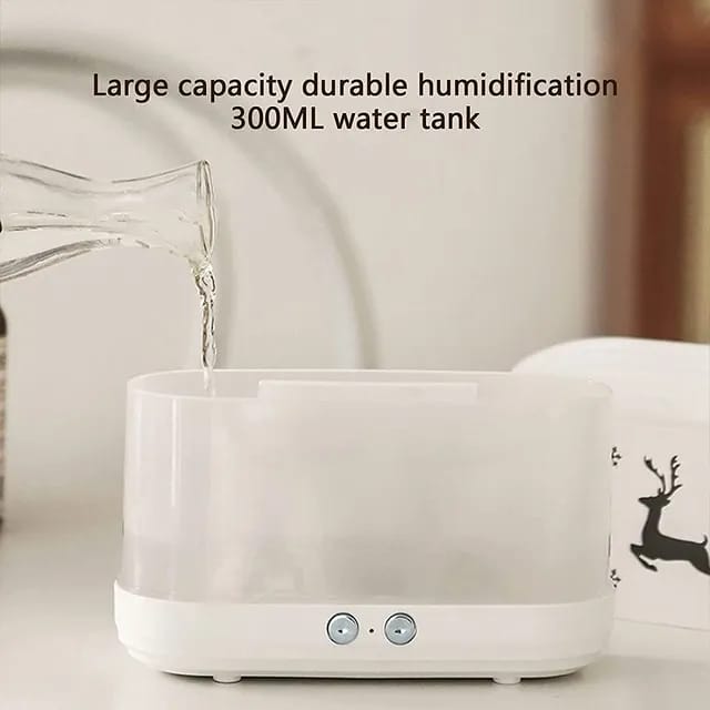 3D Deer Print Flame Aromatherapy Humidifier