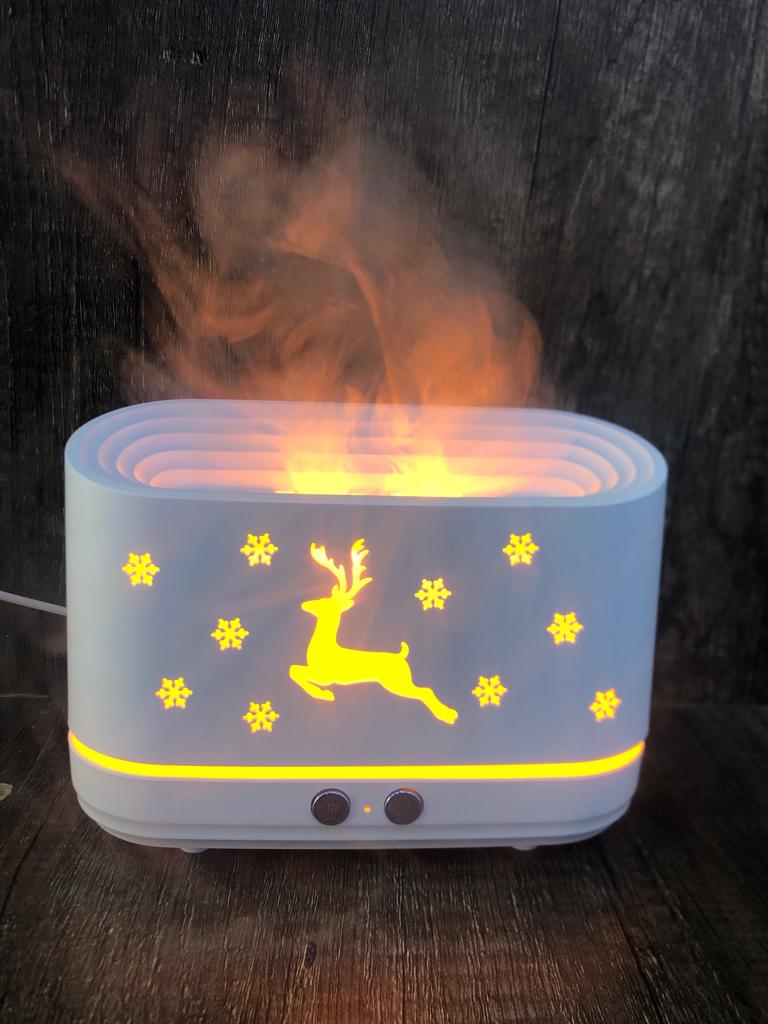 3D Deer Print Flame Aromatherapy Humidifier