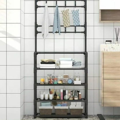 3 in 1 Entryway Coat Rack with Shoe Bench Tier