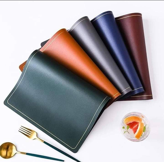 PU leather table mats
