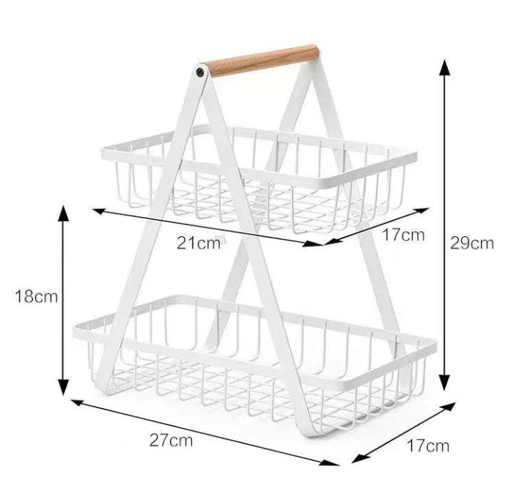 2 layer multifunctional organizing rack