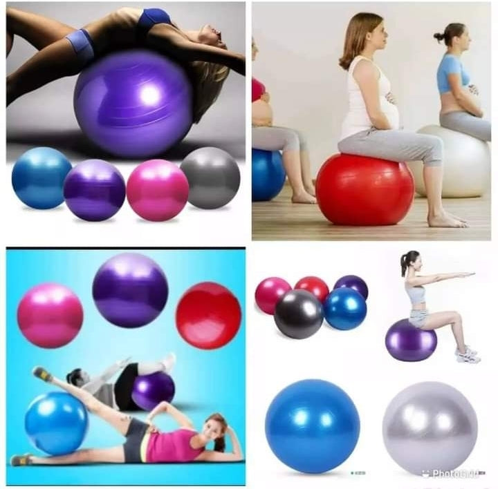 Anti- burst yoga exercise balls