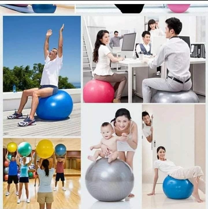 Anti- burst yoga exercise balls