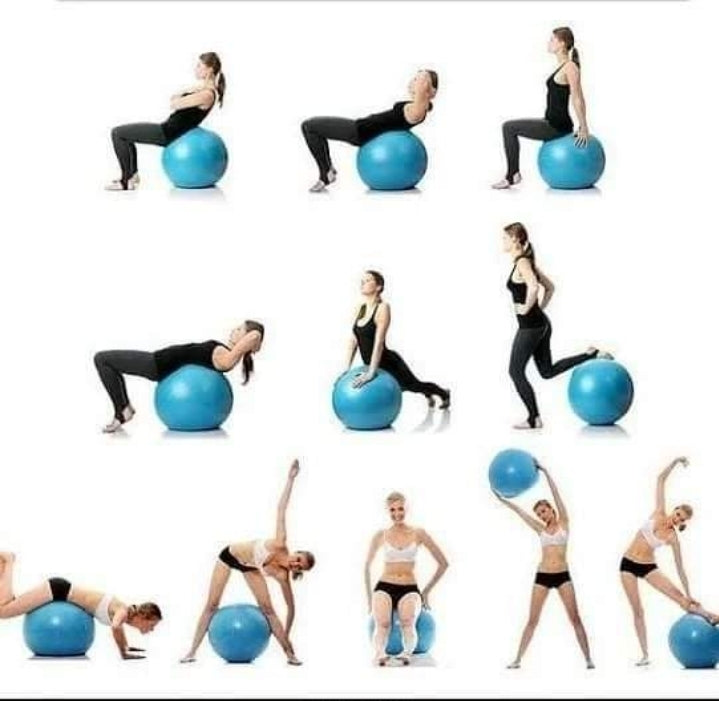 Anti- burst yoga exercise balls