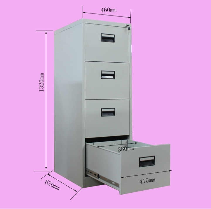 4 Drawer Metallic Locker Office Cabinets